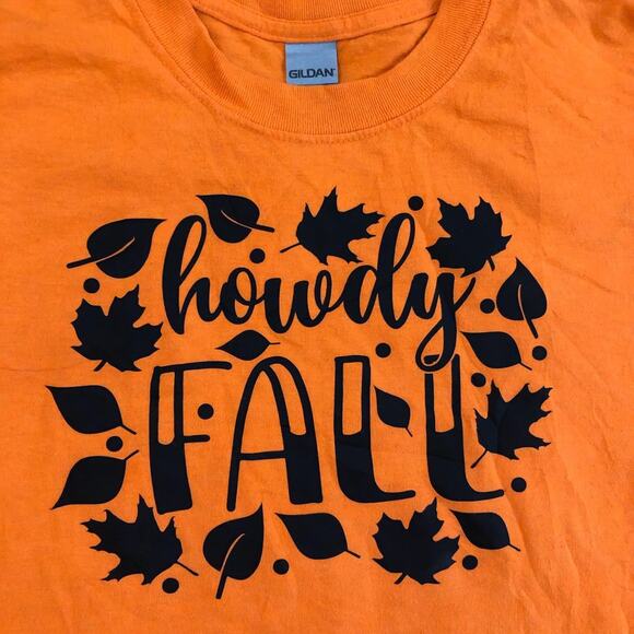 Men's Orange ‘Howdy Fall’ Graphic Tee - Picture 3 of 3